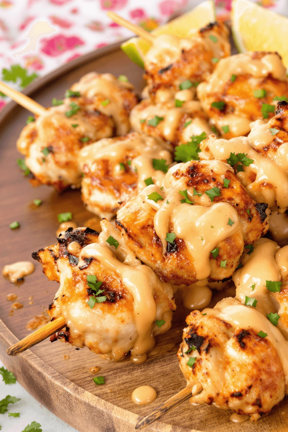 bang bang chicken skewers